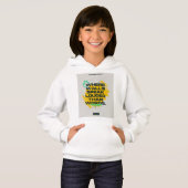 Sweat - shirt à capuche de basculement de fille (Devant entier)