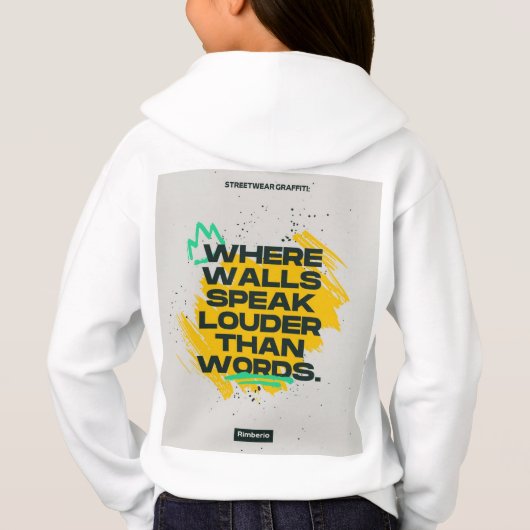 Sweat - shirt à capuche de basculement de fille (Dos)