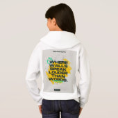 Sweat - shirt à capuche de basculement de fille (Dos entier)