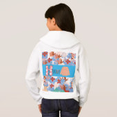Sweat - shirt à capuche de basculement de fille (Dos entier)