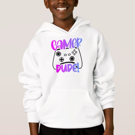 Sweat - shirt à capuche de basculement pour enfant (Devant)