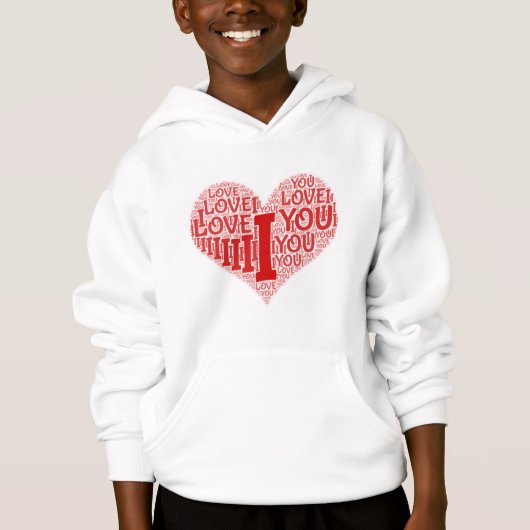 Sweat - shirt à capuche de basculement pour enfant (Devant)