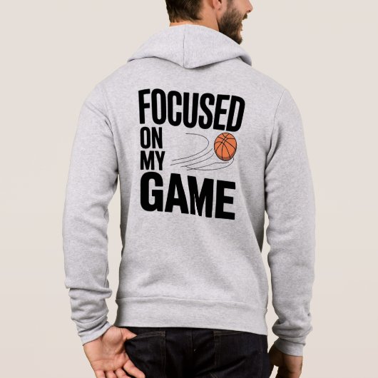 Sweat - shirt à capuche de basket-ball axé sur les (Dos)
