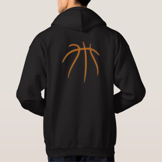 Sweat - shirt à capuche de basket-ball personnalis (Dos)