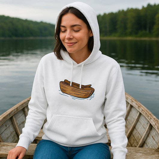 Sweat - shirt à capuche de bateau Brown