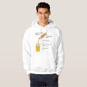 Sweat - shirt à capuche de bière et de physique (Devant entier)
