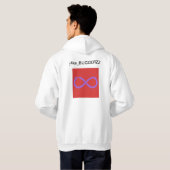 Sweat - shirt à capuche de blanc de BUGGERZZ (Dos entier)