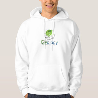 Sweat - shirt à capuche de blanc de Givology
