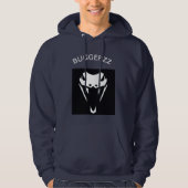 Sweat - shirt à capuche de bleu marine de BUGGERZZ (Devant)