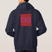 Sweat - shirt à capuche de bleu marine de BUGGERZZ (Dos)