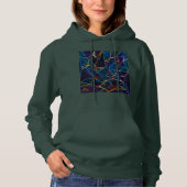 Sweat - shirt à capuche de bulles cassées (Devant)