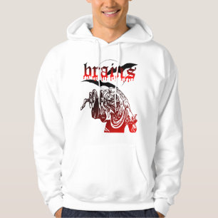 Sweat - shirt à capuche de cerveaux de Zimbie