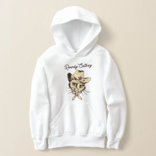Sweat - shirt à capuche de chat Cowboy pour enfant