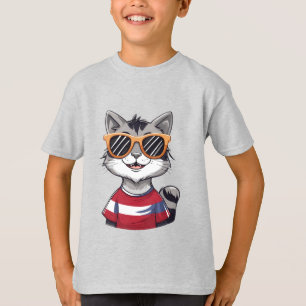 Sweat - shirt à capuche de chat patriotique : Cool