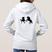 Sweat - shirt à capuche de cheval (Dos)