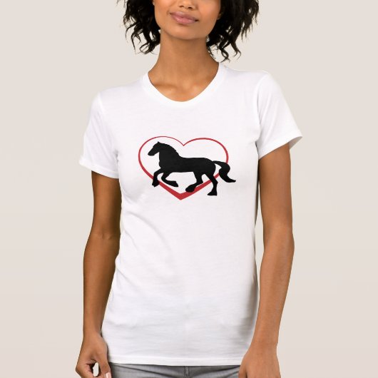 Sweat - shirt à capuche de cheval - cheval de (Devant)