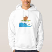 Sweat - shirt à capuche de Chien Drôle de Bulldog (Devant)