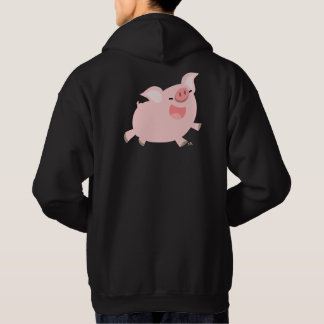 Sweat - shirt à capuche de cochon joyeux caricatur