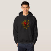 Sweat - shirt à capuche de coeur (Devant entier)