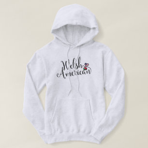 Sweat - shirt à capuche de coeur gallois américain
