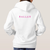 Sweat - shirt à capuche de conception de ballet (Dos)