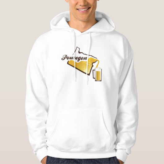 Sweat - shirt à capuche de conception de bière de (Devant)