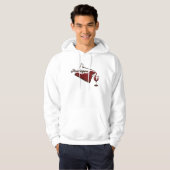 Sweat - shirt à capuche de conception de vin de (Devant entier)