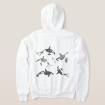 Sweat - shirt à capuche de conception Orca Full Zi