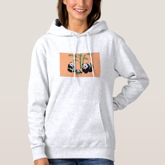 Sweat - shirt à capuche de conception Panda (Devant)
