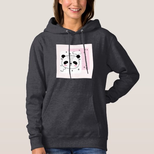 Sweat - shirt à capuche de conception Panda (Devant)
