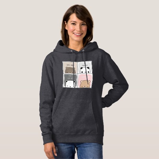 Sweat - shirt à capuche de conception Panda (Devant entier)