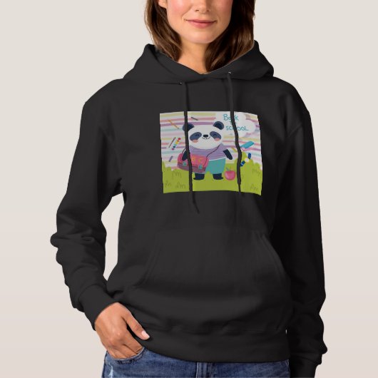 Sweat - shirt à capuche de conception Panda (Devant)