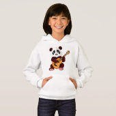 Sweat - shirt à capuche de conception Panda person (Devant entier)
