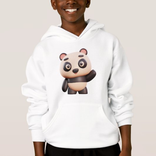 Sweat - shirt à capuche de conception Panda person (Devant)