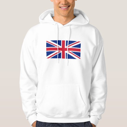 Sweat - shirt à capuche de conception Union Jack F (Devant)