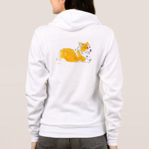 Sweat - shirt à capuche de corgi de vol