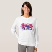 Sweat - shirt à capuche de dames d'Hawaï (Devant entier)