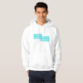 Sweat - shirt à capuche de Dee Dee Warwick Turquoi (Devant entier)