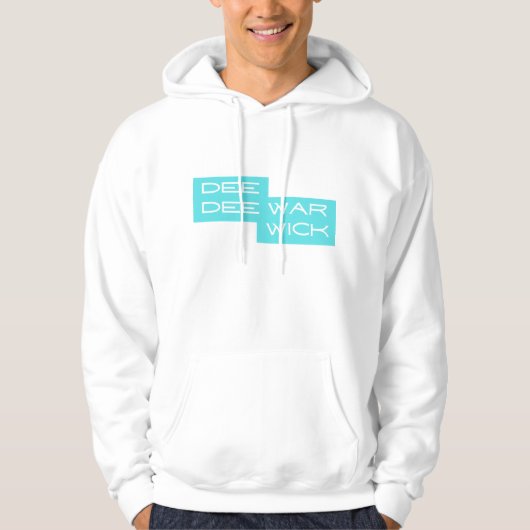 Sweat - shirt à capuche de Dee Dee Warwick Turquoi (Devant)