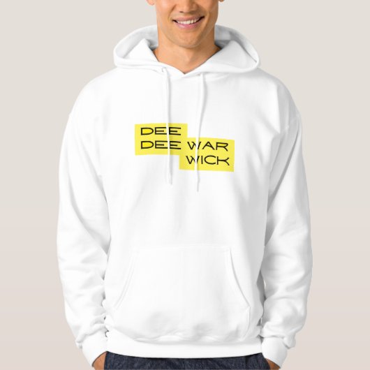 Sweat - shirt à capuche de Dee Dee Warwick Yellow  (Devant)