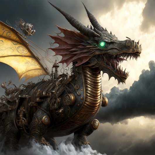 Sweat - shirt à capuche de dragon Steampunk