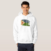 Sweat - shirt à capuche de drapeau de Djibouti (Devant entier)