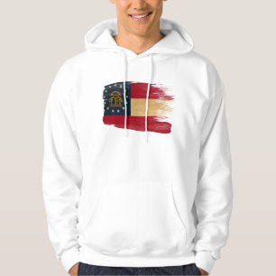 Sweat - shirt à capuche de drapeau de la Géorgie