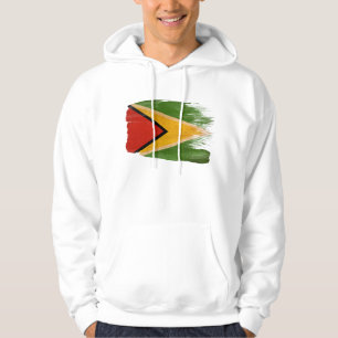 Sweat - shirt à capuche de drapeau de la Guyane