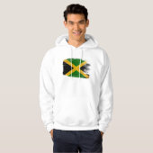 Sweat - shirt à capuche de drapeau de la Jamaïque (Devant entier)