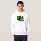 Sweat - shirt à capuche de drapeau de la Tanzanie (Devant entier)
