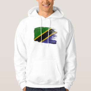 Sweat - shirt à capuche de drapeau de la Tanzanie
