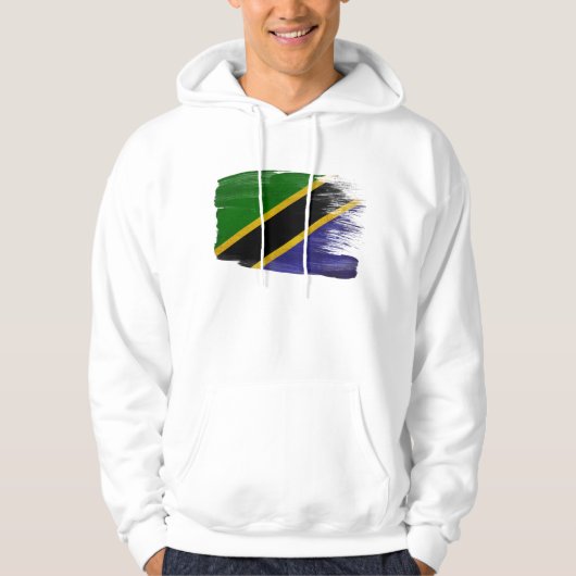 Sweat - shirt à capuche de drapeau de la Tanzanie (Devant)