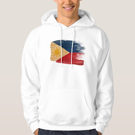 Sweat - shirt à capuche de drapeau de Philippines (Devant)