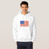 Sweat - shirt à capuche de drapeau des USA de (Devant entier)